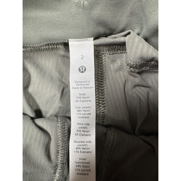 lululemon Beyond the Studio Jogger Size 2 Grey Sage Ruched Athleisure Tapered - Picture 6 of 10